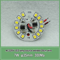 【✅】 chengyuanshop mall 15W 44Mm AC 220V Led ที่มี20ซม. สายไดรเวอร์ IC รวมเชื่อมขาวอบอุ่น/ไม่ Pelat Aluminium บอร์ด