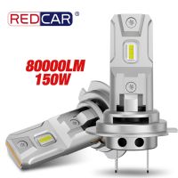 High Power 150W 80000LM H7 LED Bulbs Headlight 1:1 Mini Size Headlamp Turbo LED Fog Bulbs Plug and Play Car Headlight DC 12V Bulbs  LEDs  HIDs