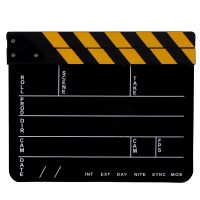 Video Recording Accessories Film Scene Clapboard Movie Film Cut Board Erase Acrylic Director TV Cut Movie Action Board