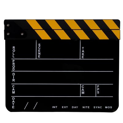 Video Recording Accessories Film Scene Clapboard Movie Film Cut Board Erase Acrylic Director TV Cut Movie Action Clapper Board