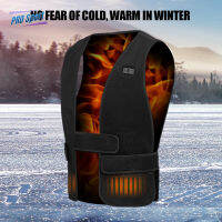 PRO Men Women Usb Heating Vest 3โหมดอุณหภูมิ Windproof Cold Protective Adjustable Size Heated Vest