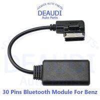 Bluetooth 5.0 Aux Adapter Cable Audio IN Media Interface MMI Fit 30 Pins Adapter For Mercedes Benz C-CLASS E-CLASS SLK CLS ML