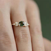 ยุโรปและอเมริกายายเพชรแหวนแฟชั่นฝังเพชรแหวนนิ้วมือแต่งงานเครื่องประดับหมั้นหญิง