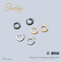 Studify | O ring ต่างหูเจาะ ไทเทเนียม เหมาะกับคนแพ้ง่าย