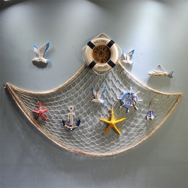 cc-wall-hangings-creatove-the-sea-stickers-big-fishing-net-decoration