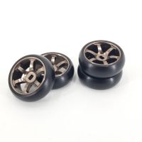 4ชิ้นอัพเกรดล้อสลิก1/28ล้อต่อ Wltoys 284131 K969 K989ยางดริฟท์รถ RC KYOSHO Mini-Z Mini-D Mini-Q