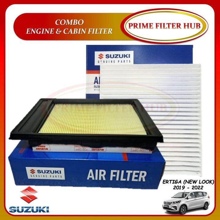 Combo Engine Air Filter and Cabin Filter for Suzuki All New Ertiga (2019 2022) New Looks