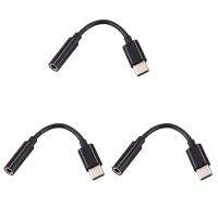 3X USB C to 3.5mm Headphone/Earphone Jack Cable Adapter,Type C 3.1 Male Port - 3.5 mm Female Stereo Audio Aux Connector