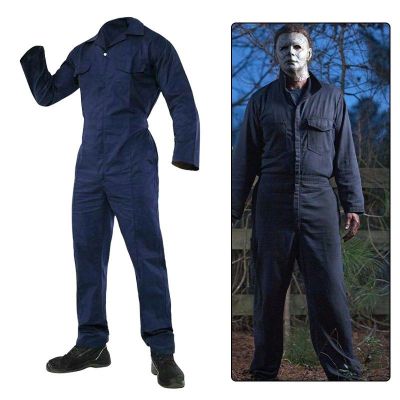 Halloween Kills Michael Myers Cosplay Jumpsuit Costume Party Horror Thriller Clothes