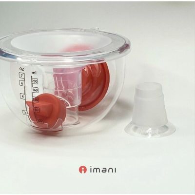 Imani(ไอมานิ) ใหม่ล่าสุด 25มม.+21มม. imani Hands-free แฮนด์ฟรีปั๊มนมซิลิโคนนิ่ม ใช้ได้กับเครื่องปั๊มทุกรุ่น ปั๊มนมง่าย สบาย ไม่ต้องจับ