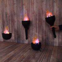 4 In 1 Decoration Flame Lamp Fake Fire Electronic Burning Torch Handhold Hanging Party Halloween Photoelectric Desktop Led