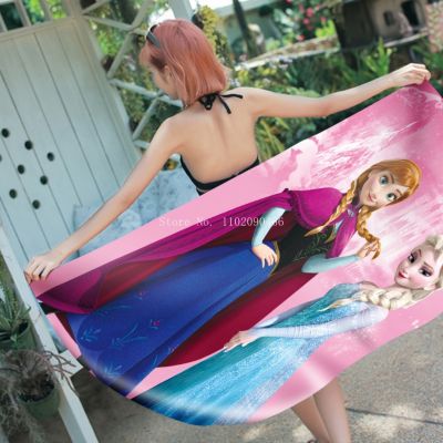 ✶ Hot Disney Frozen Elsa Anna Olaf Children Bath Towel Cartoon Kids Baby Girls Soft Absorbent Washcloth Beach Towel Birthday Gift