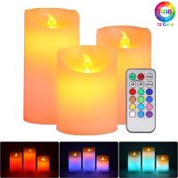 【CW】 Led Candle With Timer Night Room Decoration