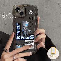 MissConnie สำหรับ Note8 Infinix Hot 9 9 Play 11S 10 Play 11S 10 Play NFC อัจฉริยะ5 6 Plus 4 Note 12pro 4G 12 2023 4G 10 Pro 20 4G 20S 4G เคสหมีแฟชั่นรูปคลื่นหยักแบบนิ่ม