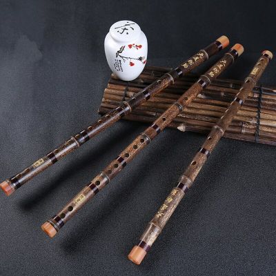 ขลุ่ยไม้ไผ่สีม่วงจีนอันเพ้นท์คีย์ Flauta Transversal Bambu เครื่องมือส่วนจีนทำด้วยมือ Flauta Embolo