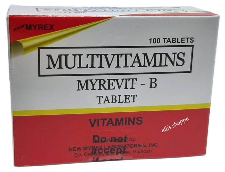 MyrevitB Multivitamins Vitamin B Complex 100 Tablets Lazada PH