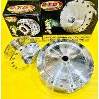 ดุมหน้า+ดุมหลัง Fino125i ,Mio125i ,GT125 ,Qbix แบบกลึงเงา(3รู) แกนใหญ่ อย่างดี(DTD) ดุมหน้ามีโอ125i ดุมหน้ากลึงฟีโน่125i