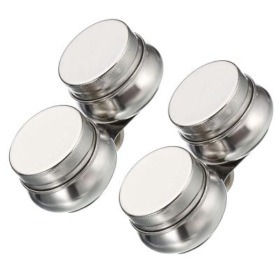 2 Pack Paint Pot Container Cup Painting Palette Cups with Lid and Clip Double Dippers Stainless Steel for Oil Painting