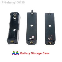 1pcs AA Size Power Battery Storage Case Box Holder With Pin PCB Spring Clip 14500 Battery Container Drop Shipping