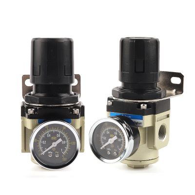 AR2000 1/4 39; 39; Air Pressure Regulator Control Compressor Pump Gas Regulating Treatment Units with Gauge Adjustable