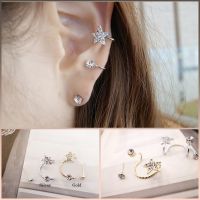 ต่างหูหนีบ ต่างหูหนีบเพชร earcuff หนีบดาว