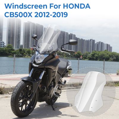 กระจกบังลม CB500X ด้านหน้าสำหรับมอเตอร์ไซค์แผ่นเบนทางที่บังลมสำหรับ Honda CB500X CB 500X 2016 2017 2018 2019
