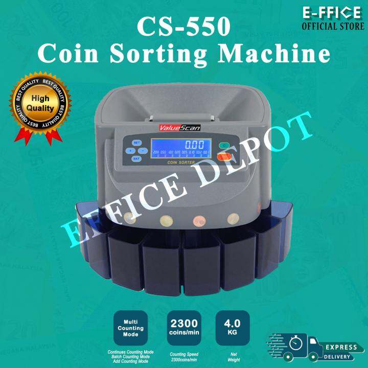 Effice Depot CS550 Coin Sorting Machine / Coin Counting Machine