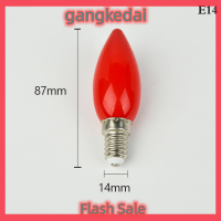 Gangke หลอดไฟแท่นบูชา LED E14/E12 1ชิ้นโคมไฟพระพุทธรูปสีแดงโคมไฟตกแต่งวัด