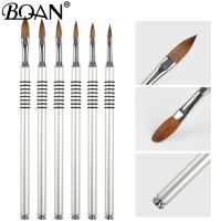 BQAN #2-#8 Kolinsky Acrylic Nail Brush Good Quality Nail Art Mink Brush Wood Handle Gel Builder Manicure Brush Drawing Tools Artist Brushes Tools