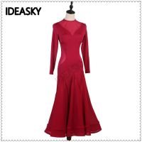 、’】【= Flamenco Ballroom Dance Competition Dresses For Woman Dress Standard Waltz Black Clothes For Dancing Tango Skirt Suit Dancewear