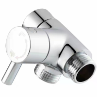 G 1/2 3 Way Shower Arm Diverter Valve Handheld Showerhead Universal Durable Modern Tool Brass Connector Bathroom Adapter