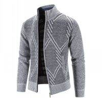 ผู้ชาย Cardigans แจ็คเก็ตฤดูหนาวใหม่ชายหนาอบอุ่นสบายๆ Sweatercoats ที่มีคุณภาพดีชายบางเสื้อกันหนาว3XL