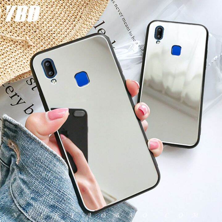 Ybd Mirror Phone Case For Vivo Y91 Y93 Y95 Luxury Plating Shockproof Cute Girl Phone Casing 8048