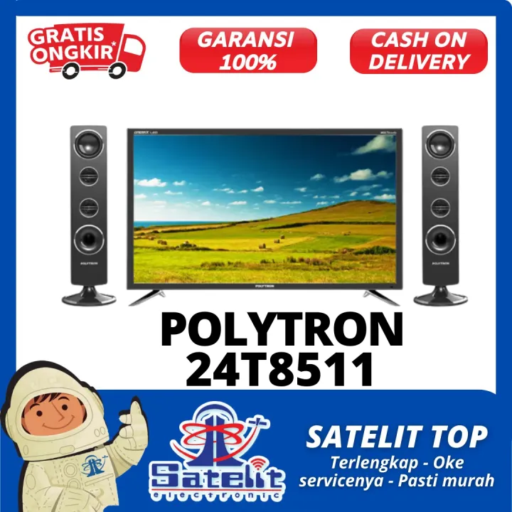 LED TV POLYTRON 24T8511 SPEAKER TOWER Lazada Indonesia