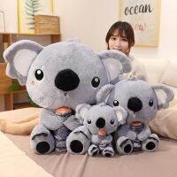 70Cm Adorable Koalas Plush Toy Cute Stuffed Cartoon Animals Australia Baby Koalas Doll Toys With Wood Birthday Gift For Kids