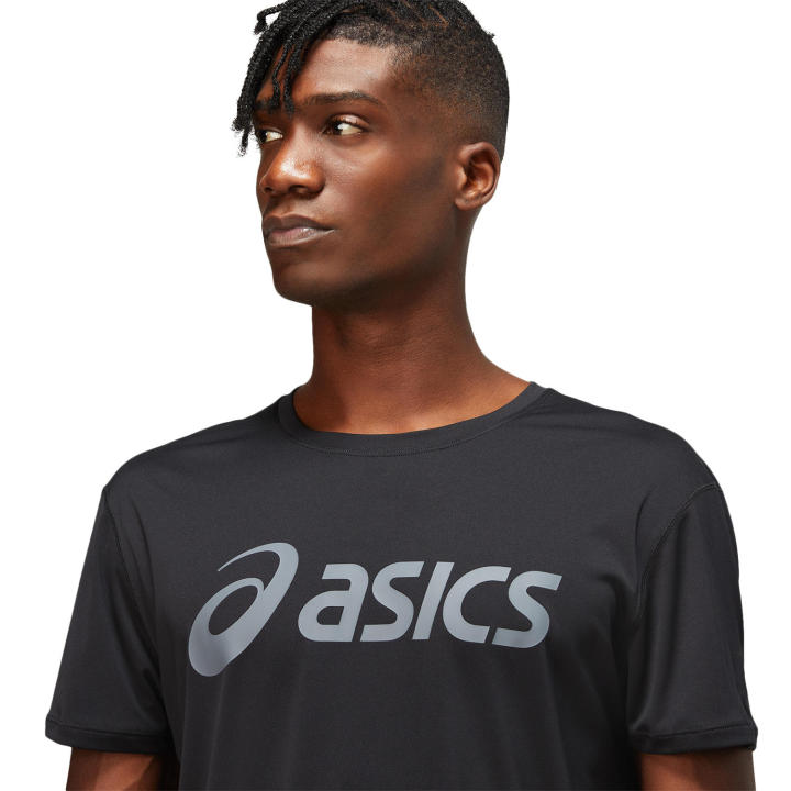 asics-silver-asics-top-men-running-เสื้อ-ผู้ชาย-เสื้อ-เสื้อคอกลม-ของแท้-black-grey