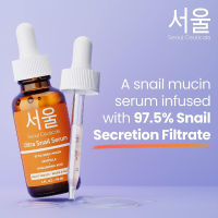 SeoulCeuticals Korean Skin Care 97.5% Snail Mucin Serum - Skincare Night Serum Hyaluronic Acid for Face(No.3215)