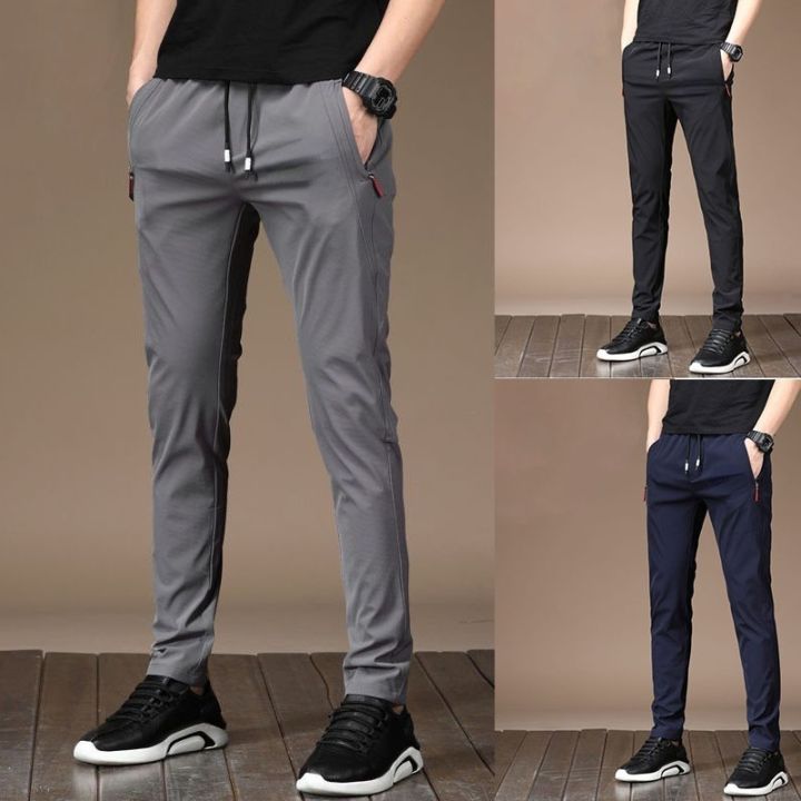 quick-drying-ready-stock-seluar-lelaki-hot-casual-pants-twill-stretch-sports-pants-men-slim-fit-zip-pocket-long-pants-men-size-m-5xl