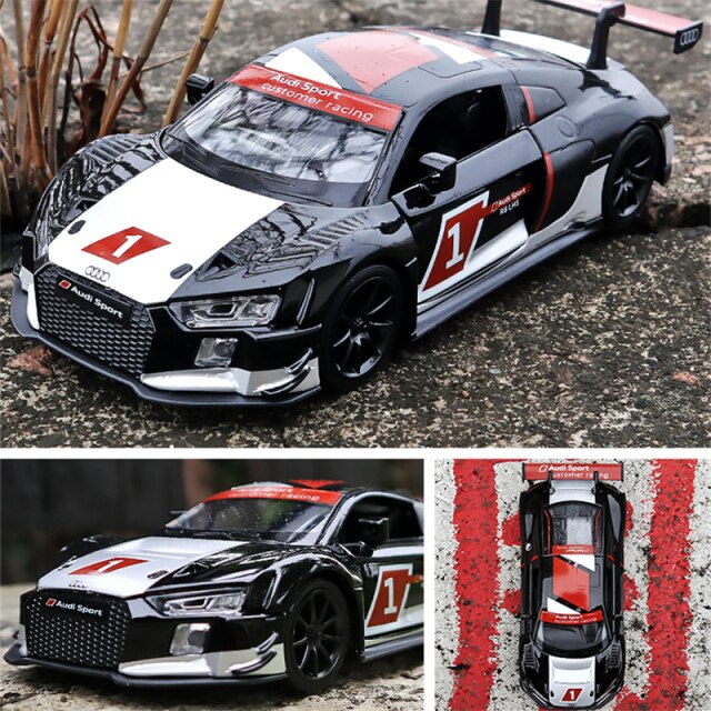 Audi GT Racing Car Model 1:32 Diecast Simulation Alloy Sound&Light Gift audi Toy