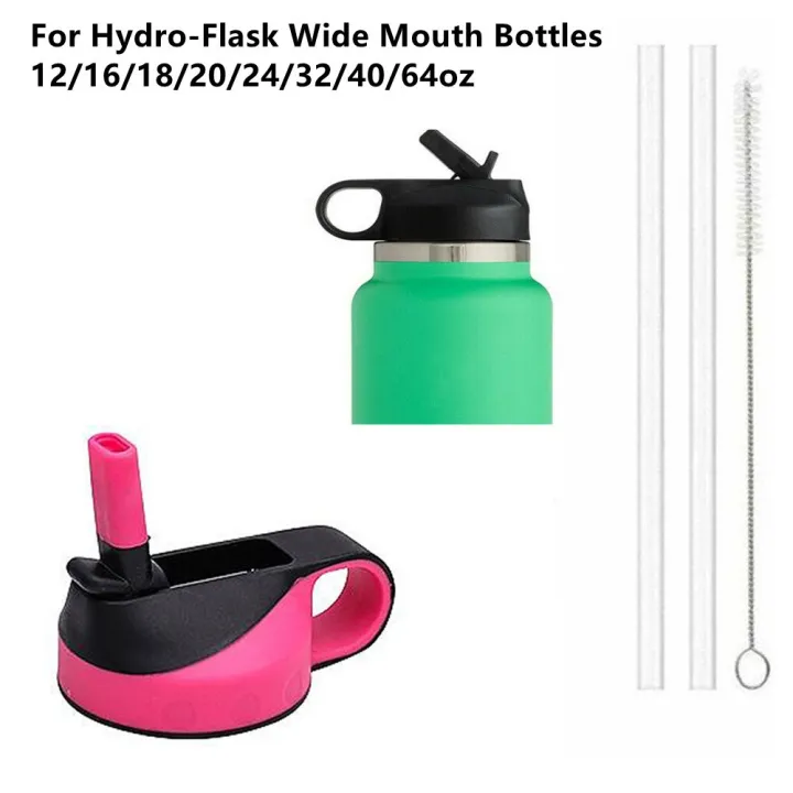 For Hydro Flask Water Bottle Replacement Straw Flip Lid Cap Straw Brush