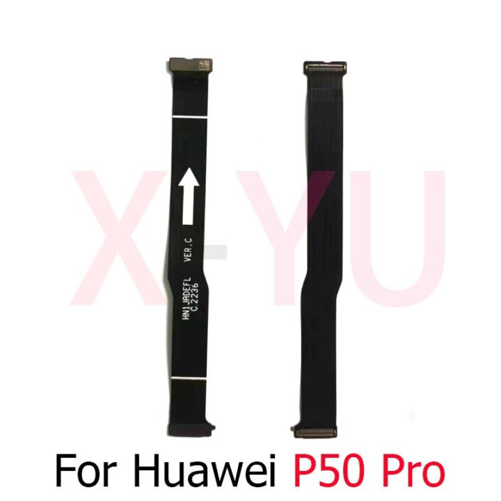เมนบอร์ด Flex สำหรับ Huawei P50 Pro เมนบอร์ดบอร์ดหลักตัวเชื่อมต่อสายเคเบิลงอได้แอลซีดี