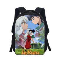 อนิเมะ Inuyasha กระเป๋านักเรียนอนุบาลขนาดเล็กสำหรับเด็กนักเรียนโรงเรียนการ์ตูนสำหรับเด็กกระเป๋าเป้สะพายหลังสำหรับเด็กผู้หญิงประถมมีซิป