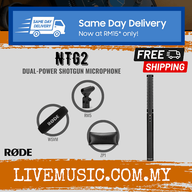 Rode NTG2 Directional Shotgun Mic with Battery/Phantom Power ( NTG2