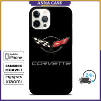 Corvette Chevy Black Phone Case for iPhone 14 Pro Max / iPhone 13 Pro Max / iPhone 12 Pro Max / XS Max / Samsung Galaxy Note 10 Plus / S22 Ultra / S21 Plus Anti-fall Protective Case Cover