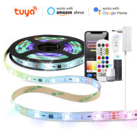 Smart LED Neon Light Strip WiFi Bluetooth Music Tuya Smart Life APP Control WS2811 RGBIC Alexa Pixel LED Strip Room Party Decor