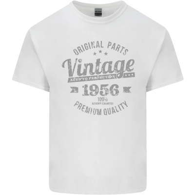 Vintage Year 67Th Birthday 1956 Mens Cotton Tshirt Tee