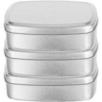 Box Soap Aluminum Metal Case Tin Tins Rectangular Container Travel Cans Candy Holder Storage Empty Jar Packaging Bar Tea Cookie Storage Boxes