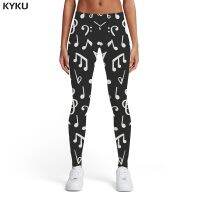 【CW】 KYKU Brand Music Leggings Ladies Printed And 3d Print Elastic