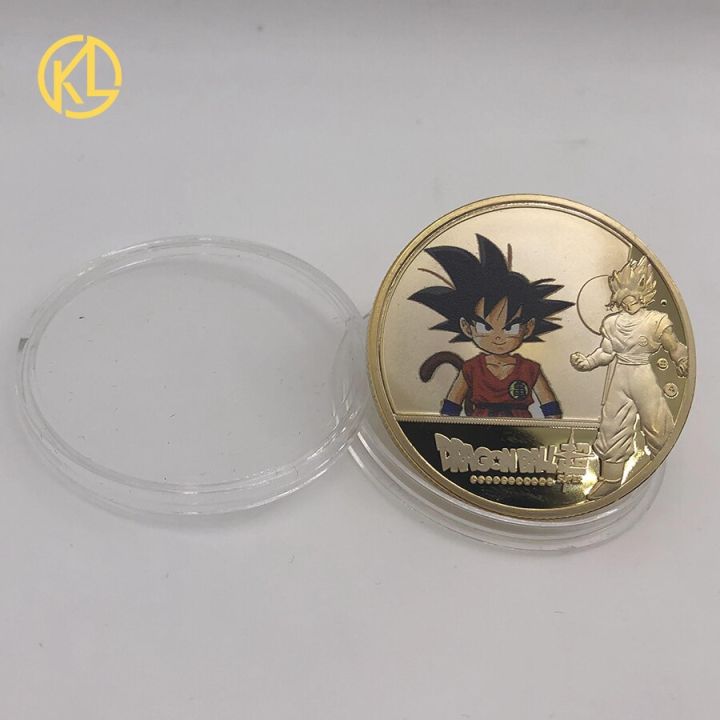 kl-dragon-friez-ball-z-เหรียญชุบทองของสะสมเหรียญชาเลนจ์ญี่ปุ่นของขวัญของแท้