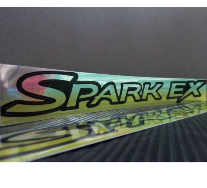 สติ๊กเกอร์ดั้งเดิมติดประตูรถ-isuzu-คำว่า-spark-ex-ติดรถ-แต่งรถ-อีซูซุ-sparkex-sticker-สวย-งานดี-หายาก-ถูกและดี